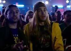 Wood made a cameo in the film 